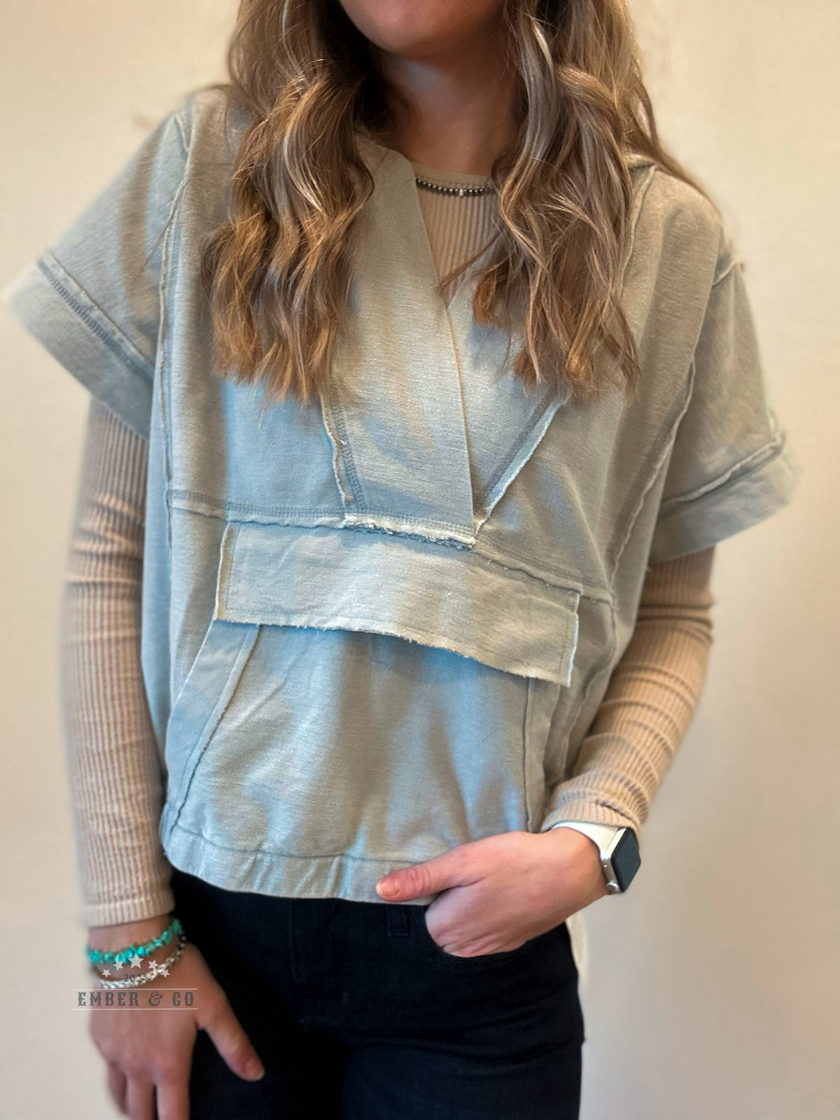 Seafoam Hooded Tee