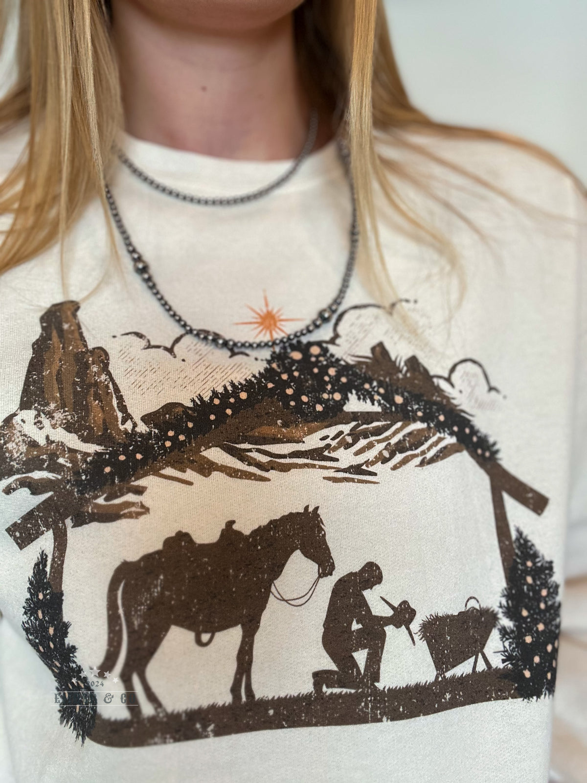 Cowboy Manger Crewneck