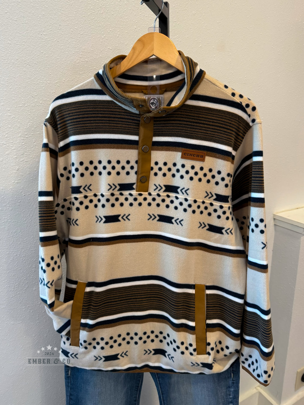 Men's Cinch Cream Polar Fleece