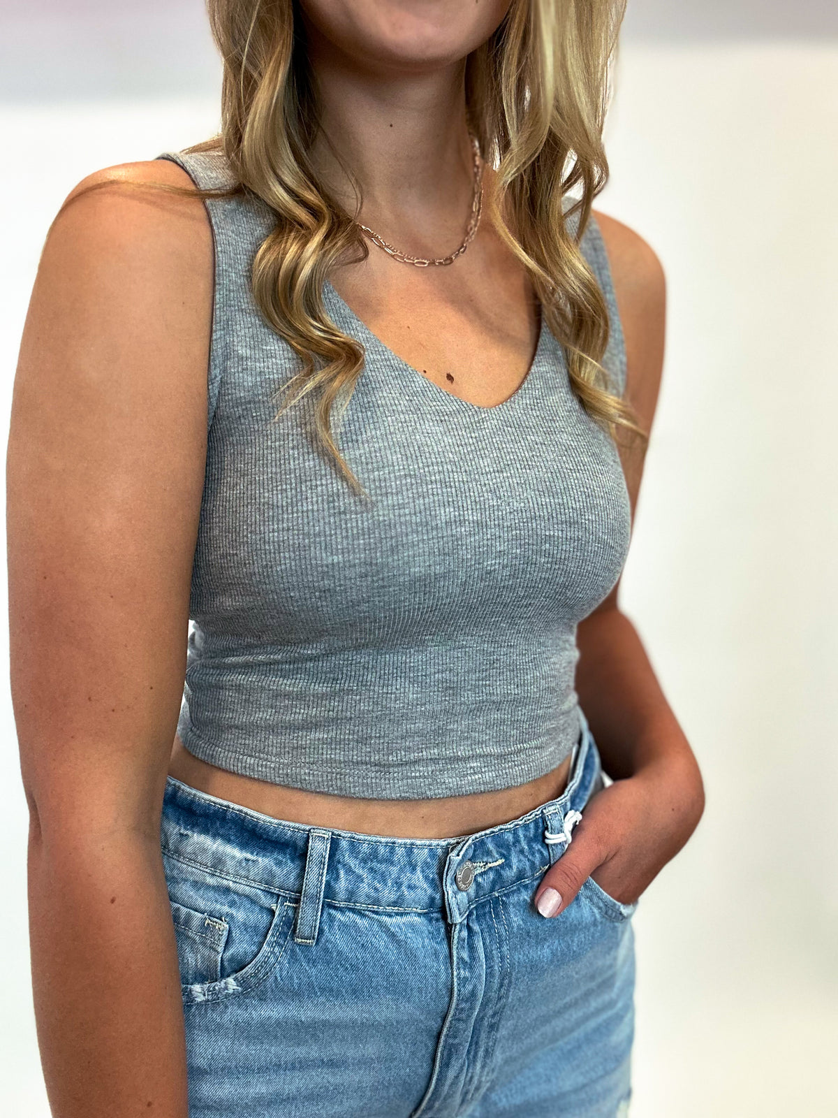 Ribbed Crop Tank - 2 Colors
