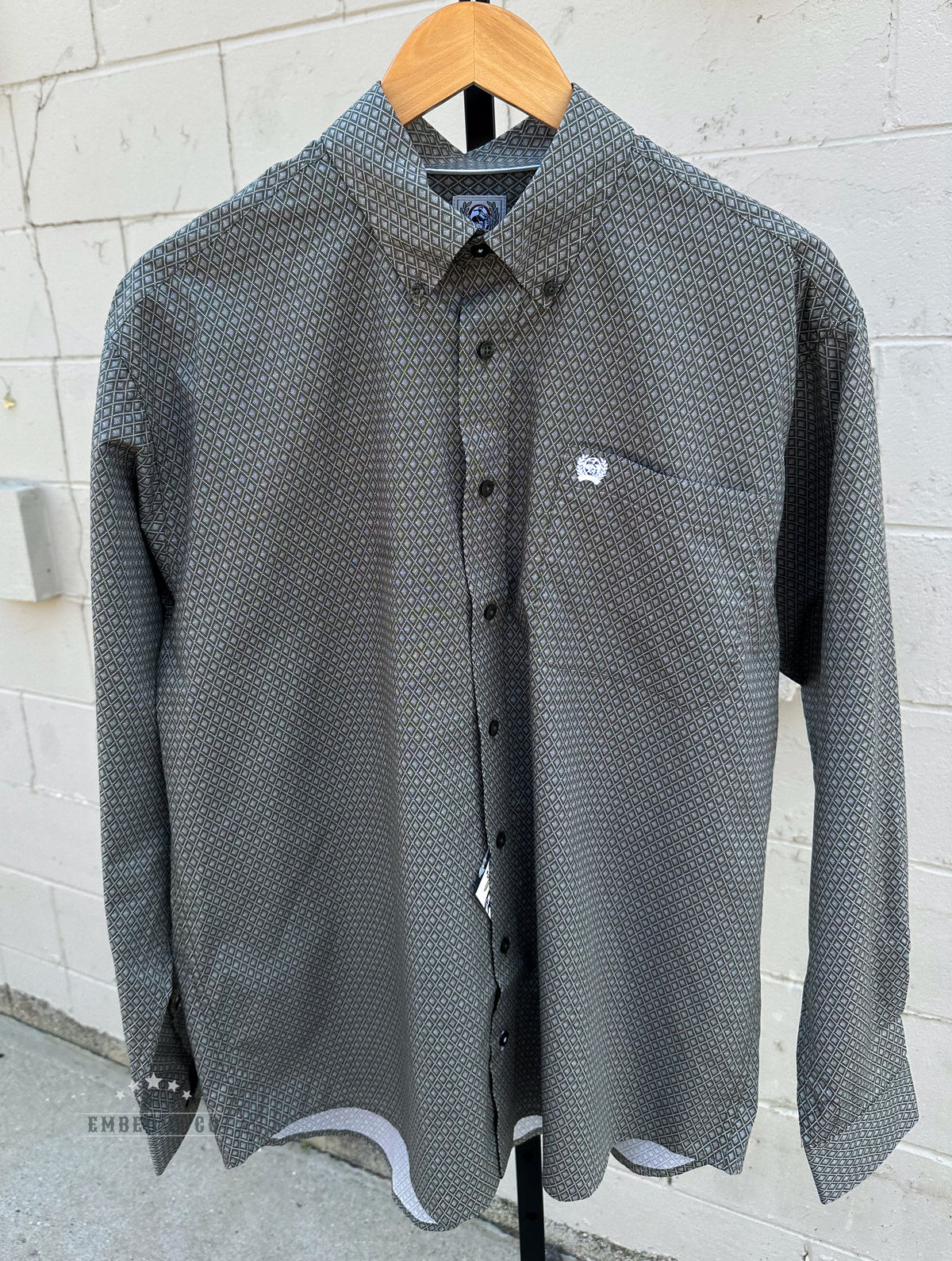 Men's Cinch Diamond LS Button Up