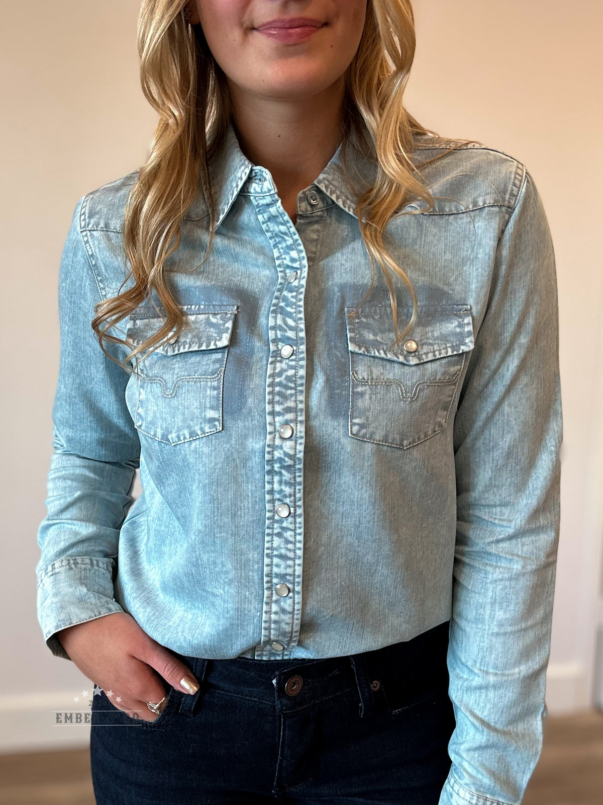 KR KC Tencel Button Up