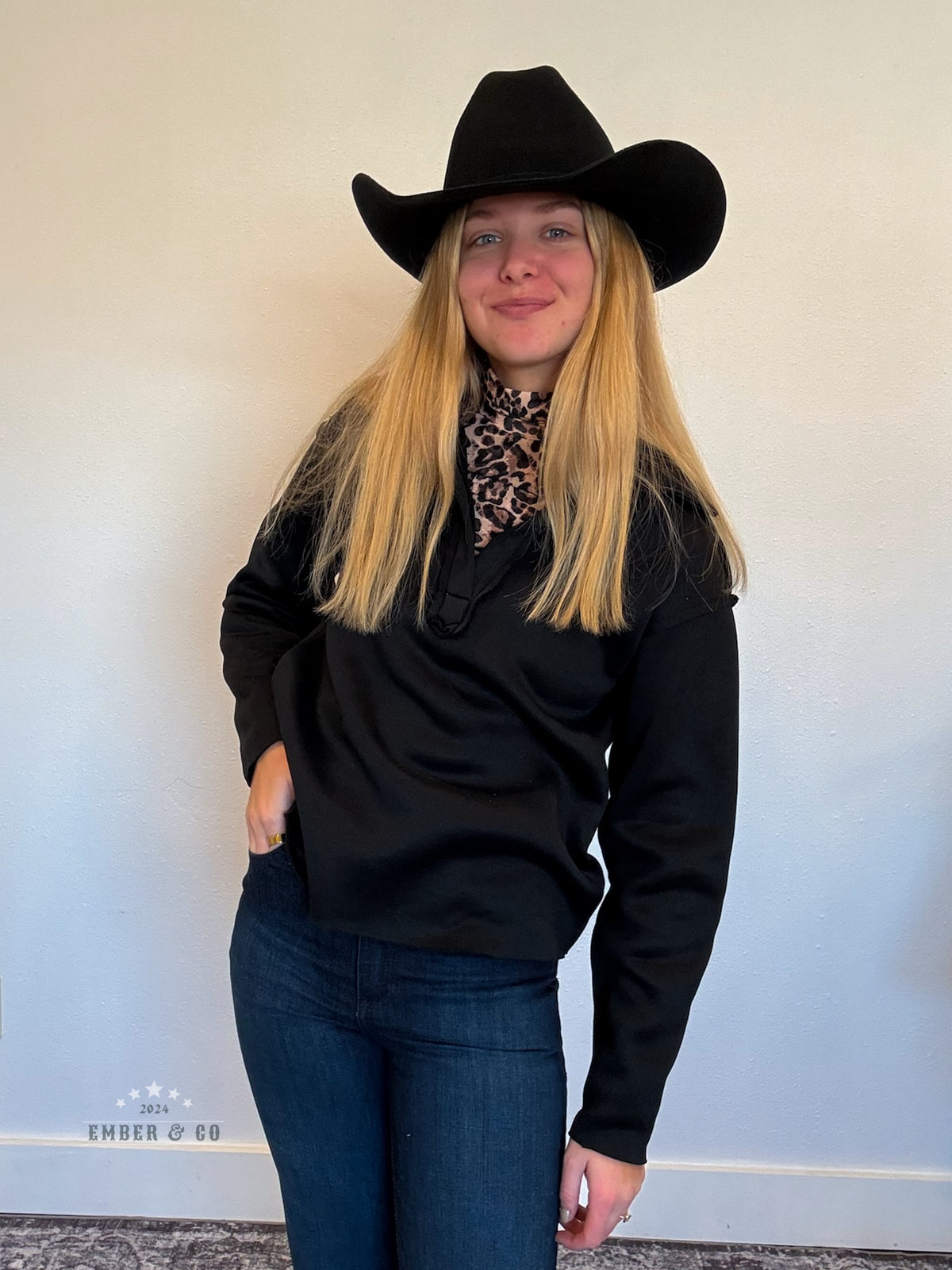 Cattleman Cowboy Hat - Black