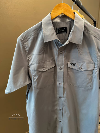 KR Rio Men's Pearl Snap Tee - GREY