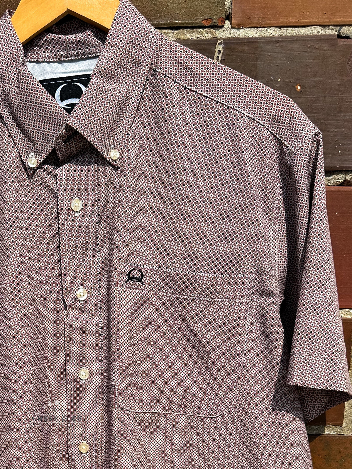 Men's Cinch Arenaflex Tan Geo Button-Up