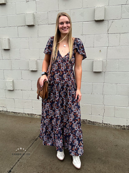 Autumn Paisley Dress