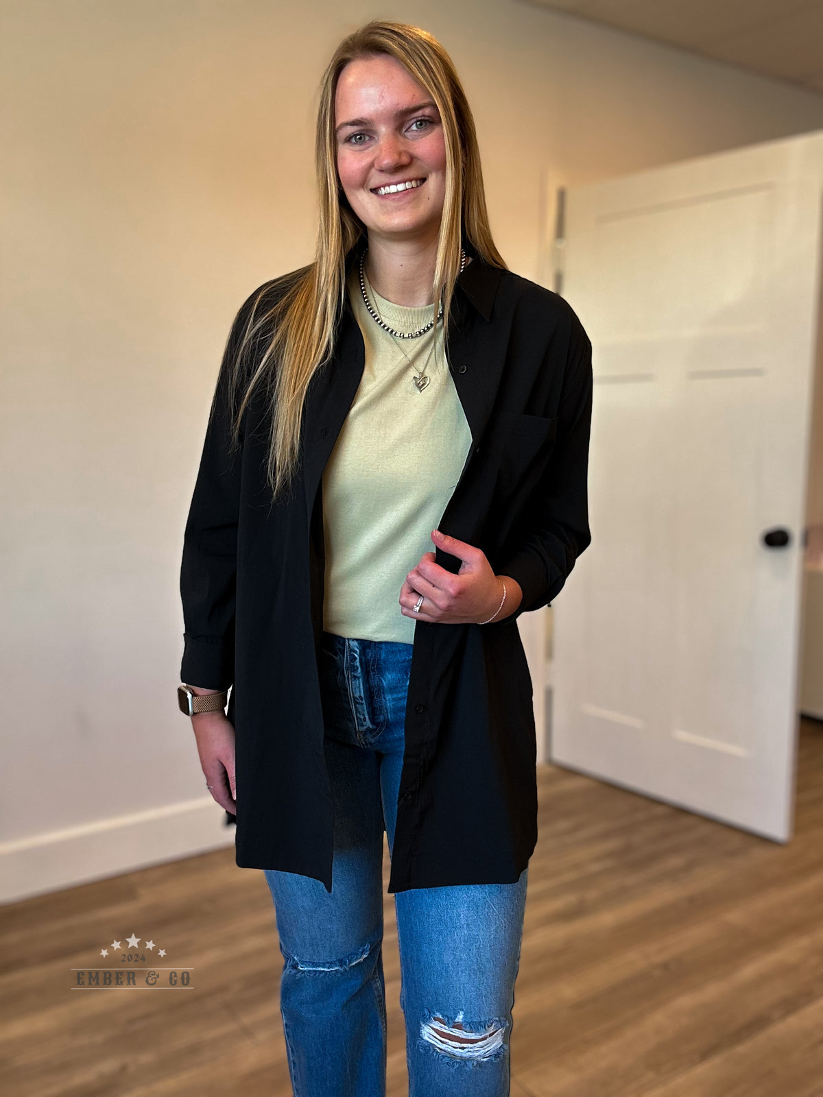 Oversized Button-Up