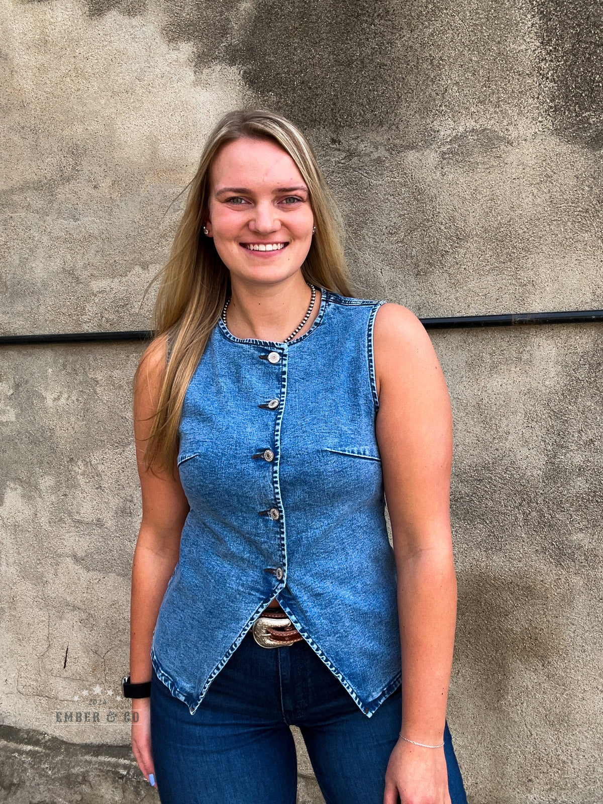 Ashli Denim Vest