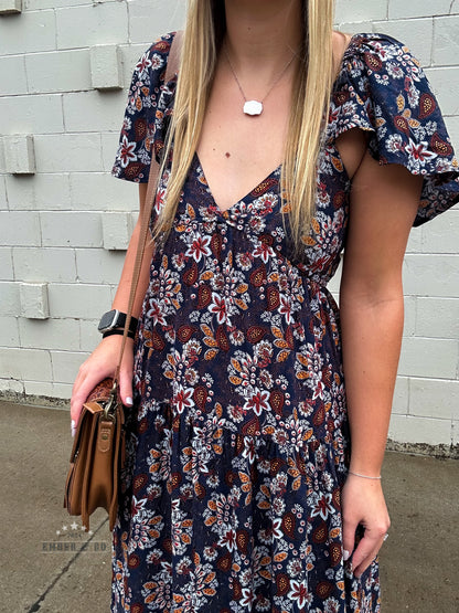 Autumn Paisley Dress