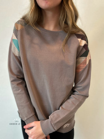 Ladies Hooey Pullover w/ Color Patch
