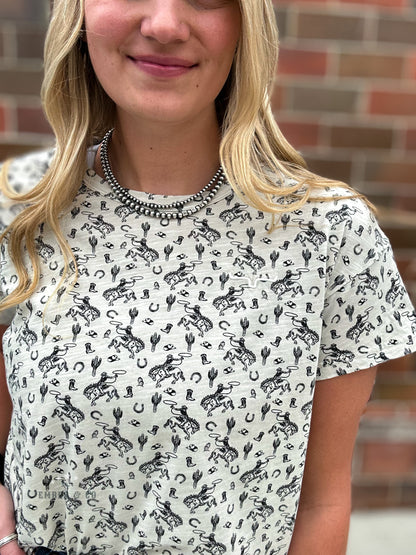 KR Hayloft Western Print Tee
