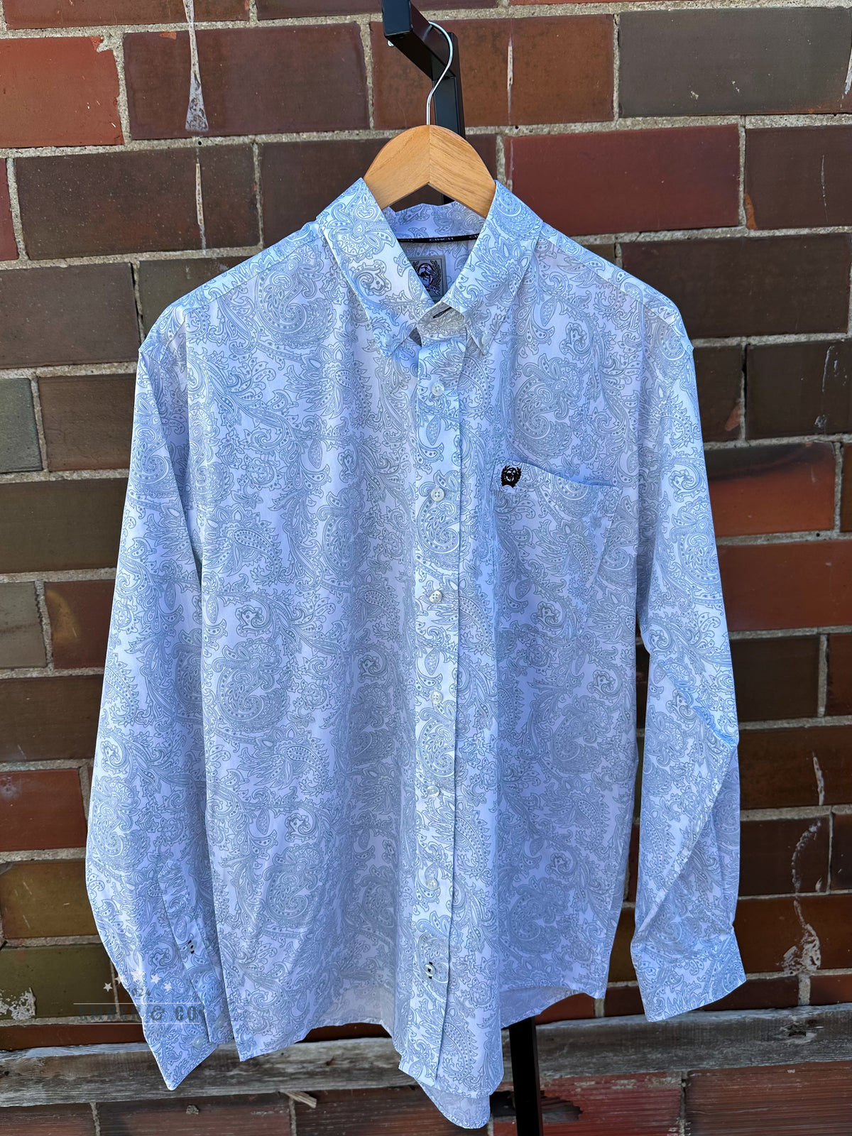 Men's Paisley Cinch LS Button Up