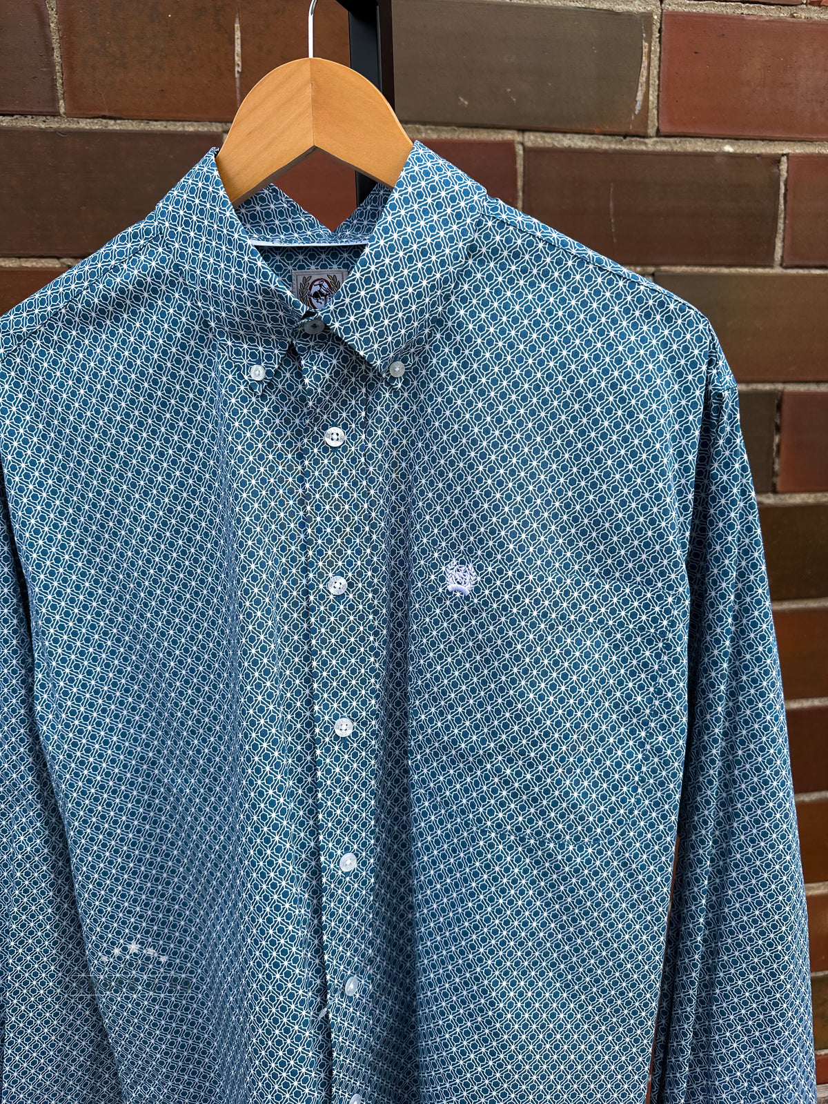 Men's Spring Blue Cinch LS Button Up