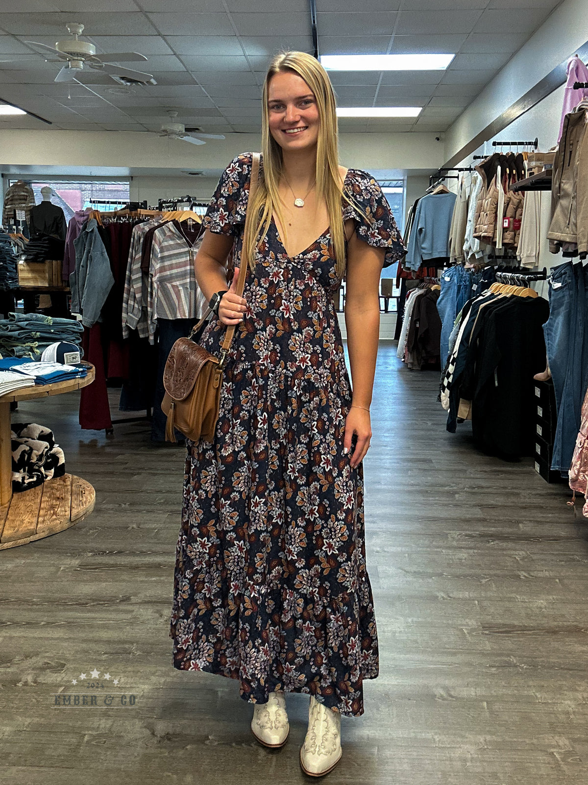 Autumn Paisley Dress