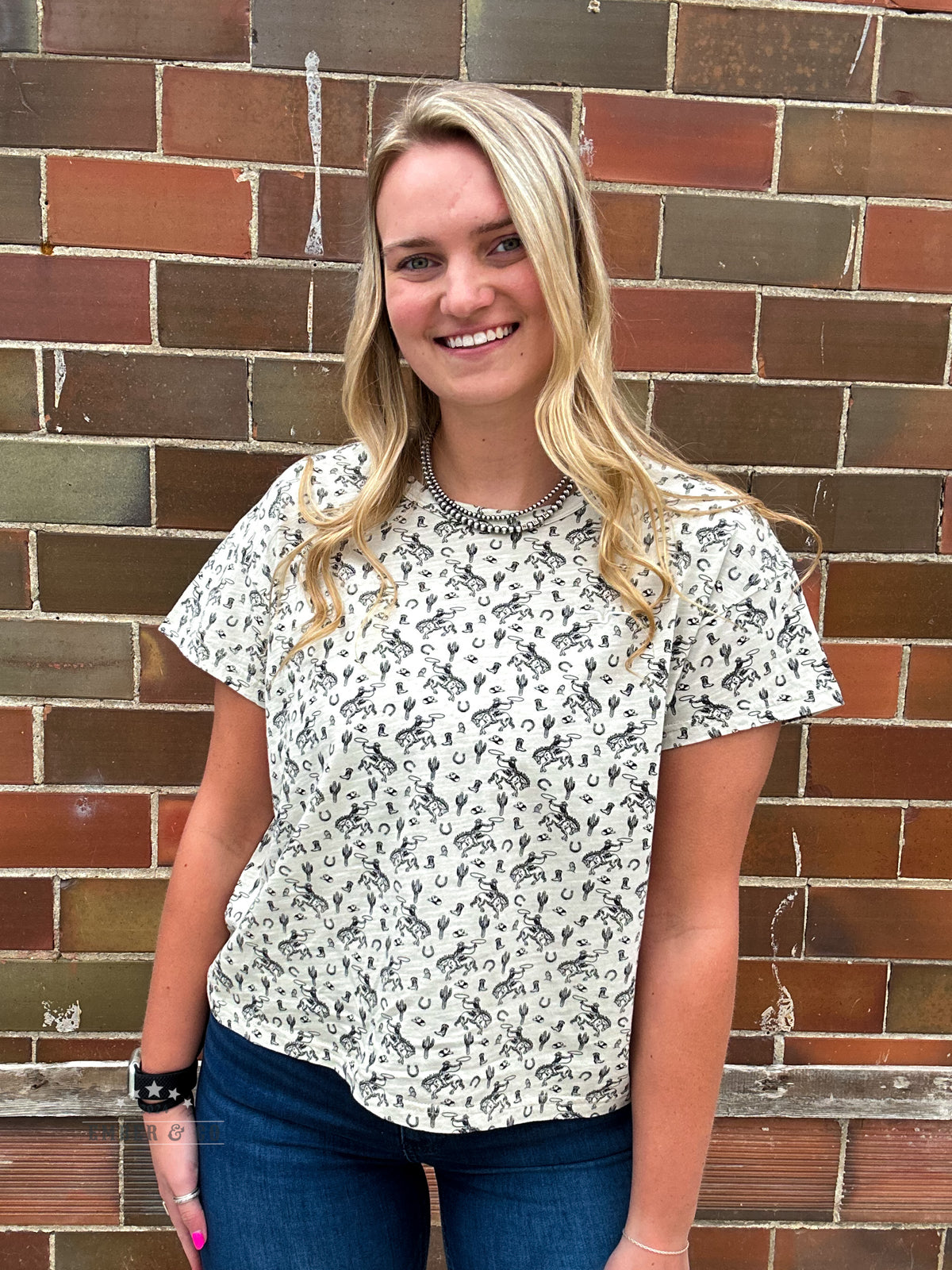 KR Hayloft Western Print Tee