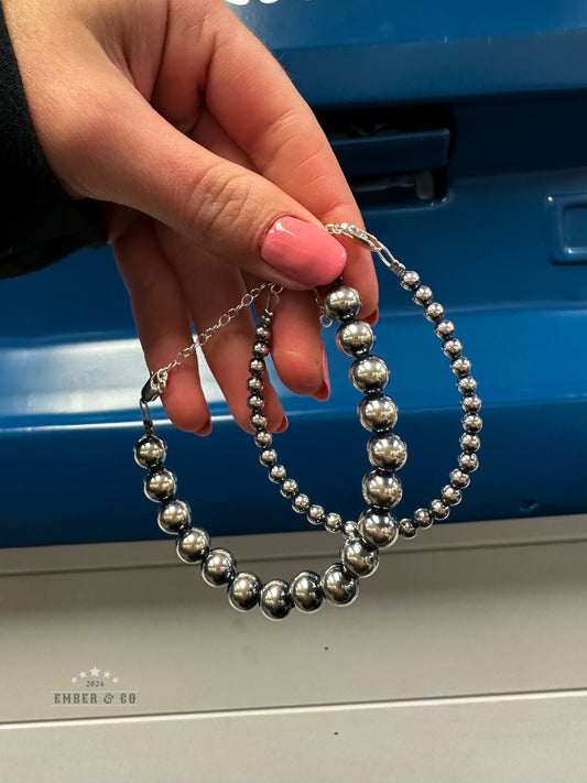 Sterling Silver Pearl Bracelet