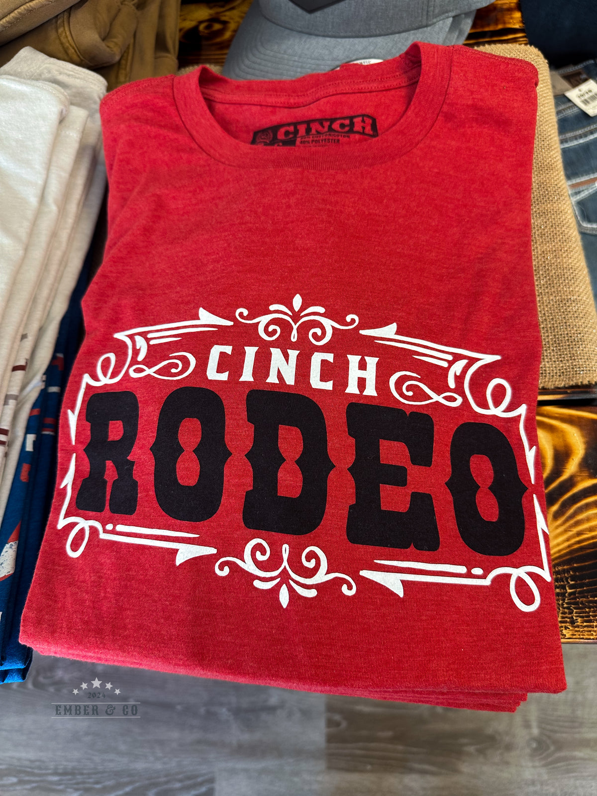 Men's Red Cinch Rodeo TShirt